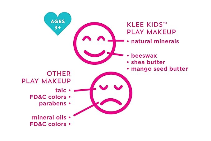 Klee Naturals Luna Star Naturals Klee Kids 4 PC Makeup Up Kits with Compacts (Enchanted Fairy) (Enchanted Fairy)