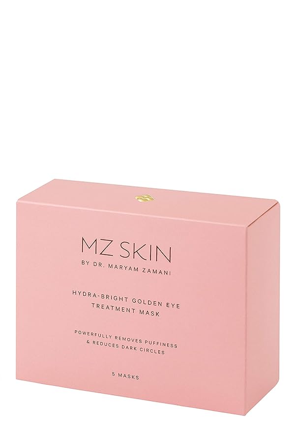 MZ SKIN HYDRA-BRIGHT GOLDEN EYE TREATMENT | Eye Mask (Pack of 5) | Anti-Ageing And Hydrating | With Hyaluronic Acid | Collagen