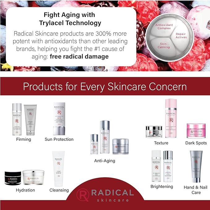 Radical Skincare Eye Revive Creme - 4 in1 Anti-Aging Solution Combats Wrinkles, Dark Circles, Puffiness, & Fine Lines - For All Skin Types Including Sensitive Skin - Paraben & Cruelty Free (0.5 Fl Oz)