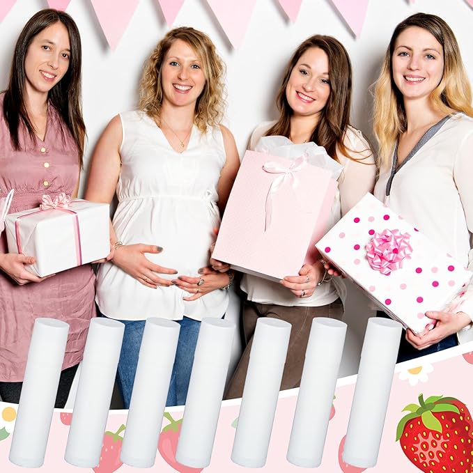 Demissle 150 Pcs Unlabeled Lip Balm Bulk Chapped Stick Blank Mini Lip Balm Gifts Moisturizing Lip Balms Favors for Women Homeless Wedding Bridal Shower Favors Baby Shower Guests Favors(Strawberry)