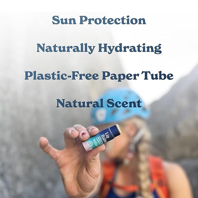 Vegan Lip & Eye Balm, Plant-Based Formula with Shea Butter, Jojoba Oil & Algae Extract for Skin Hydration & Protection, Sea Salt + Kelp Scent, 6-Pack
