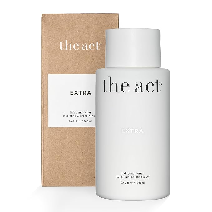 The Act Extra Hair Conditioner for All Hair Types - Deep Hydration and Nourishment for Dry, Damaged, and Color-Treated Hair - Restores Strength with Plant Proteins for Women Men, Vegan 9.47 Fl Oz