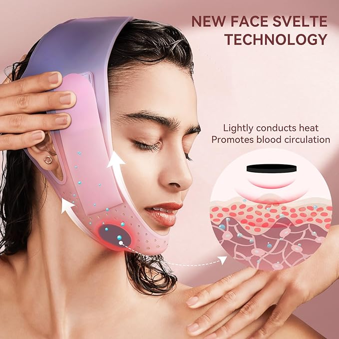 V-Line Mask Chin Up Mask V Shaped Face Mask Chin strap, Soft Silicone Chin Strap V Line Lifting Mask for Women,Jaw Exerciser