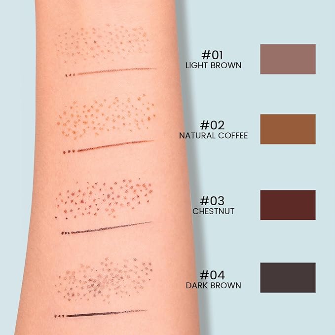 2-in-1 Dual Ended Microblading Freckle Pen & Freckle Stamp,Waterproof Freckle Stamp & Precise 15°Tip for Natural Lifelike Freckle Makeup,Perfect Make up,Last 24Hrs.