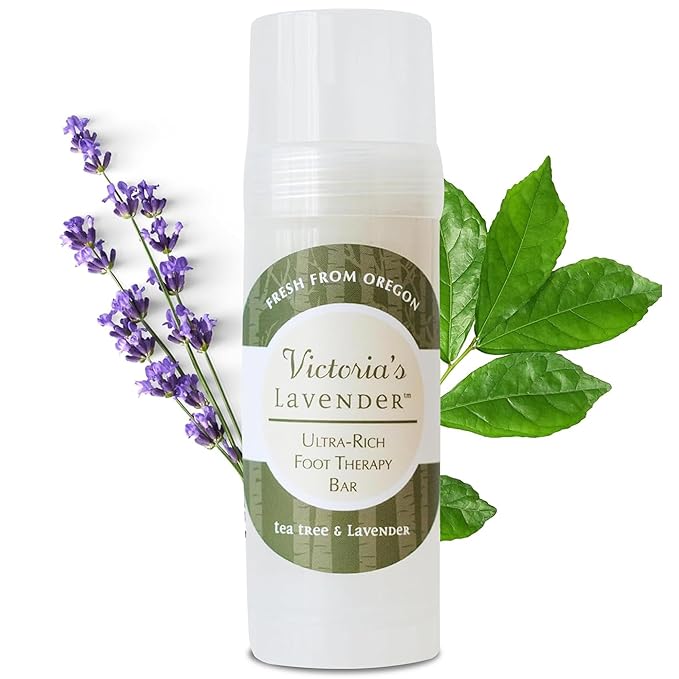 Victoria's Lavender Ultra Rich Foot Balm for Dry Cracked Feet - Heel Repair, Foot Softener Moisturizer with Lavender & Tea Tree Oil, Dry Feet Treatment & Care for Men & Women - Made in the USA - 2.5oz