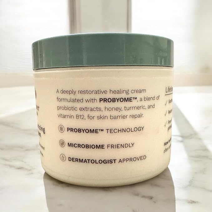 Yobee Body & Face Moisturizing Cream for Dry, Sensitive Skin | Probiotic extracts, Honey, Turmeric, Vitamin B12, Ceramides, Shea Butter | Fragrance Free | For Kids & Adults (6)