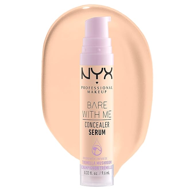 NYX PROFESSIONAL MAKEUP Bare With Me Concealer Serum, Up To 24Hr Hydration - Fair