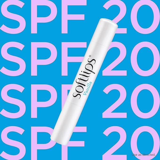 Softlips Lip Protectant SPF 20, Vanilla 2 count (Pack Of 6)