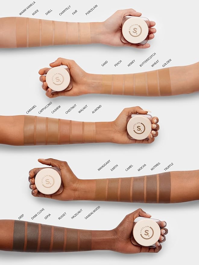 SHEGLAM Hydrating Cream Full Coverage Foundation Balm Long Lasting Concealer Face Foundation for Dry Skin - Warm Vanilla