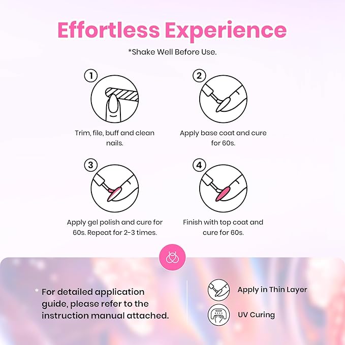 Beetles Gel Nail Polish Set - 28 Pcs Pastel Pink Yellow Green Blue Glitter Macaron Color Gel Polish Set Fluttered Eden Soak Off Nail Polish UV LED Nails Art Halloween Gifts for Women Girl