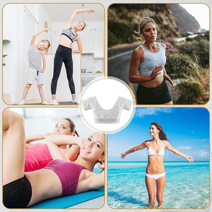 Zhanmai 3 Pcs Underarm Sweat Vest Armpit Sweat Proof Pads for Under Armpits Underarm Proof Pads for Women