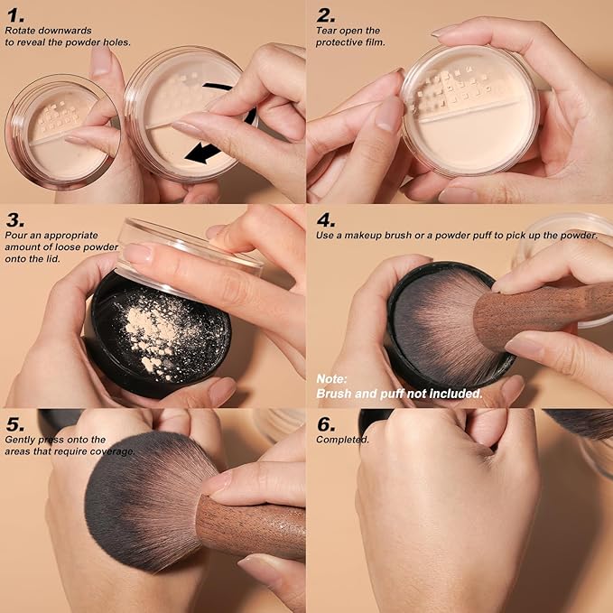 YOUNG VISION Flawless Finish Loose Powder - Translucent Setting Powder, Blurs Fine Lines & Imperfections, Lightweight, Long-Lasting, Suitable for All Skin Types, Makeup Essential…