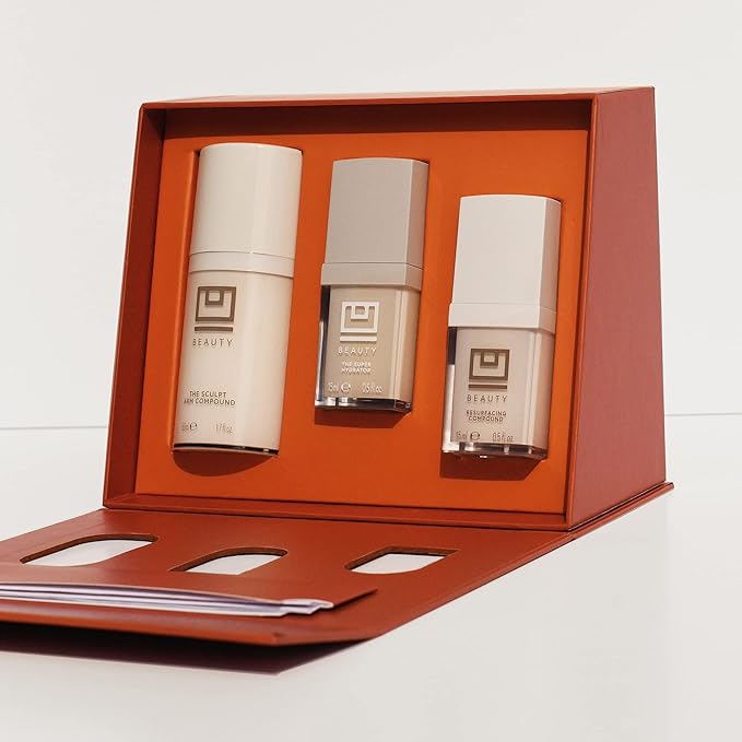 U Beauty Preface Kit | Skin Care Gift Value Set with Retinol, Vitamin C Serum Anti-Aging Essentials Skin Tightening Arm Cream + Facial Hyaluronic Acid Morning and Night - 2.7oz (Set of 3)