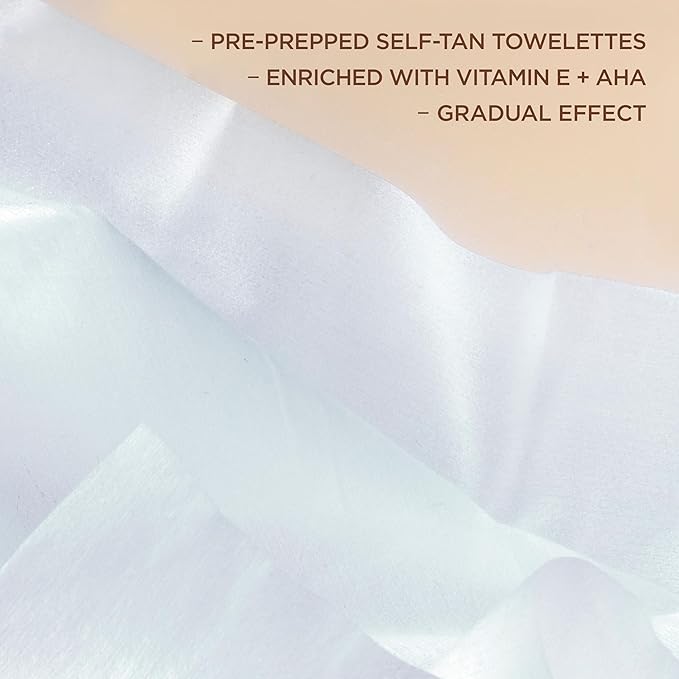 L'Oreal Paris Sublime Bronze Self Tanning Towelettes, Streak-Free, Natural Looking Tan, 6 ct (Pack of 2)