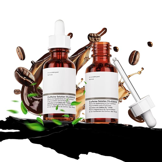 The Caffeine Solution 5% + EGCG，Reduces Appearance of Eye Contour Pigmentation and Puffiness，Under Eye Serum (30ml) Caffeine For Face Moisturizing Serum (1)