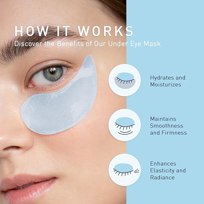 Enaskin Naturals Under Eye Patches for Dark Circles: 60 Pairs Retinol Collagen Eye Gels Mask - Reduce Wrinkles Puffy & Bags - Skin Treatment Pads - Anti Aging Moisturizer For Women (Blue 2 Pack)