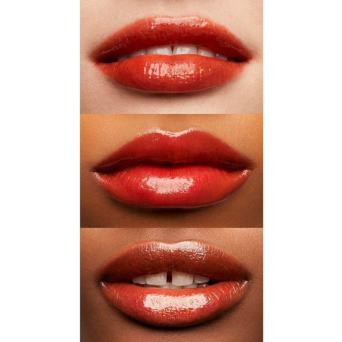 e.l.f. Glossy Lip Stain, Long-Lasting, Lightweight Lip Stain For A Sheer Pop Of Color & Subtle Gloss Finish, Vegan & Cruelty-Free, Coral Cutie