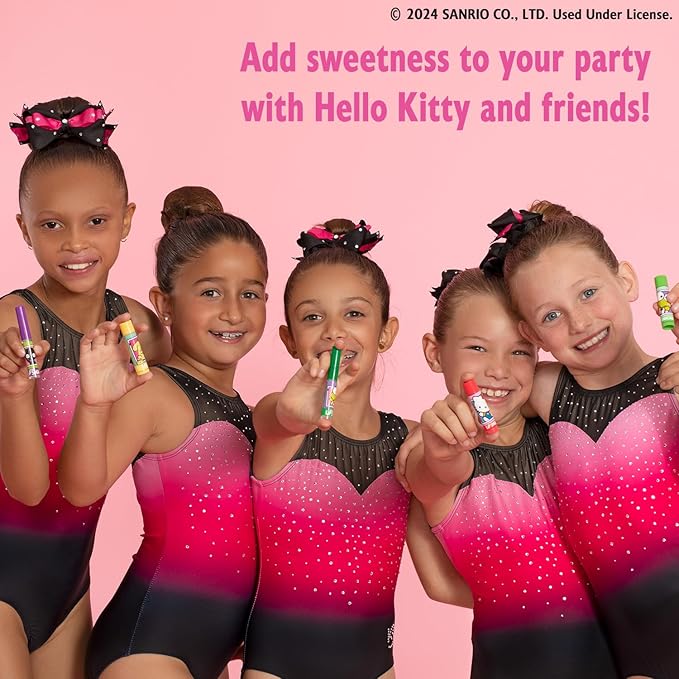 Lip Smacker Sanrio Hello Kitty & Friends Pack - 10 Moisturizing Lip Balms, Clear Matte, Hydrating & Protecting - Cruelty-Free-Hello Kitty