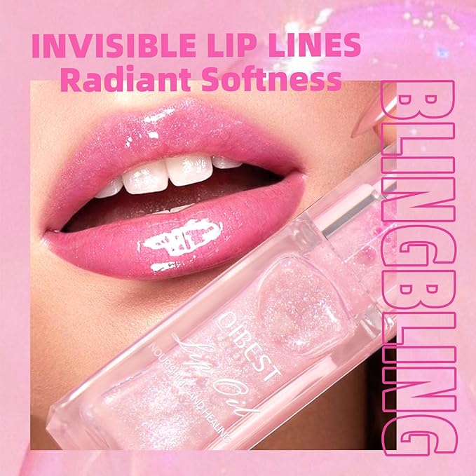 Magic Color Changing Moisturizing Lip Glow Oil Plumping Glimmer Glow Lipstick, Hydrating Lip Gloss Lip Care, Long Lasting Non-sticky Fresh Texture Lip Oil (Color Changing 01)