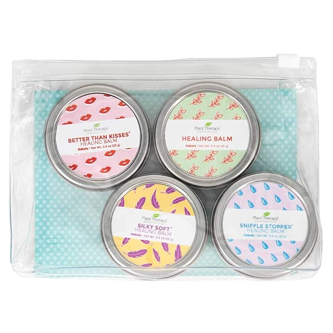 Plant Therapy Balm Squad Set 100% Pure & Natural Healing Balms