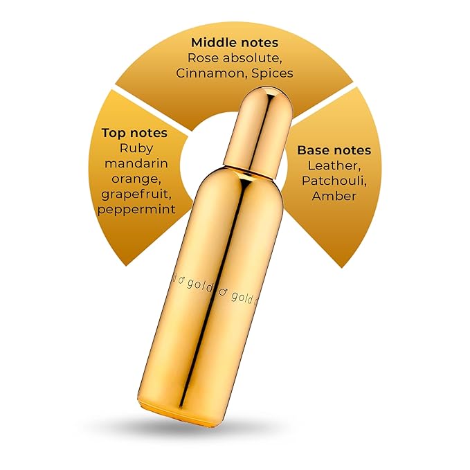 COLOUR ME Gold Homme Perfume. 100 ml Eau de Parfum Men, Luxury Fragrance - Aftershave, Long Lasting Perfumes for Men by Milton-Lloyd