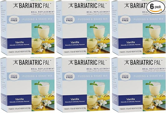 BariatricPal 15g Protein Shake or Pudding (Aspartame Free) - Vanilla Cream (6-Pack)