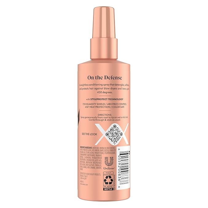 Nexxus Heat Defense Spray Prep & Protect for 450 degree heat protection, with StyleProtect Technology 6 oz