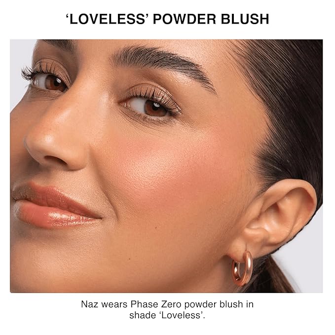 Makeup Powder Blusher - "Loveless" - 4g / 0.141 oz - Full Coverage, Natural Blush - Soft, Buildable Pink, Coral, Peach & Golden Hues - Matte & Shimmering Shades Gives Cheeks a Radiant Glow