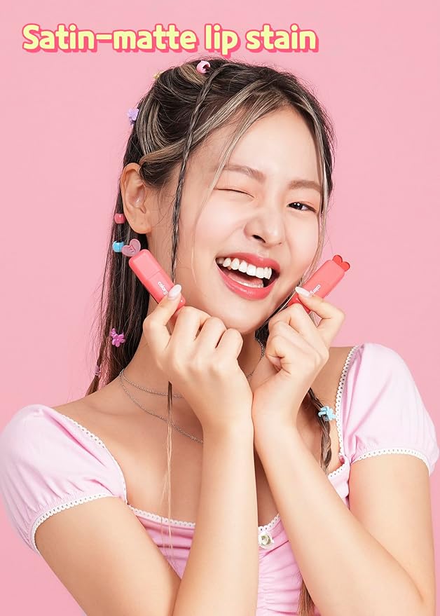 COLORGRAM Juicy Blur Tint 06 Spring Peach | Daily Semi-Matte, Semi-Glossy, Long-Lasting Lip Stain, Moisturizing, Buildable & Blendable, highly Pigmented (0.12 Fl. Oz.)