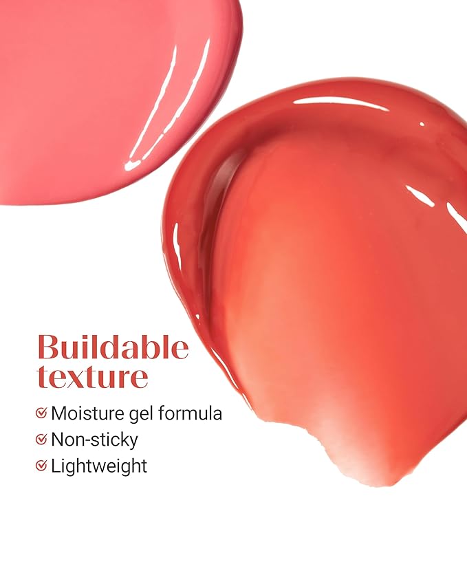 THESAEM Saemmy's Ade Shot Tint - Korean Lip Titnt, Water Gel Lip Stain with Plump Glowy Moisturizing Finish, Buildable Radiant Gloss, Long-Lasting Comfort, 0.1 fl.oz. (03 Lychee Chamomile)
