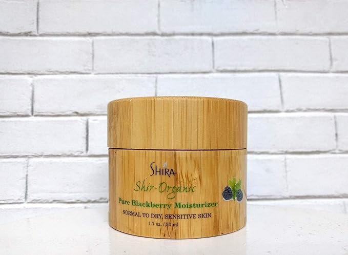Shir-Organic Pure Blackberry Moisturizer Helps Fight Against Free Radicals Smooth Even Texture Regenerates the Skin for Normal to Dry & Sensitive Skin Type (15ml)