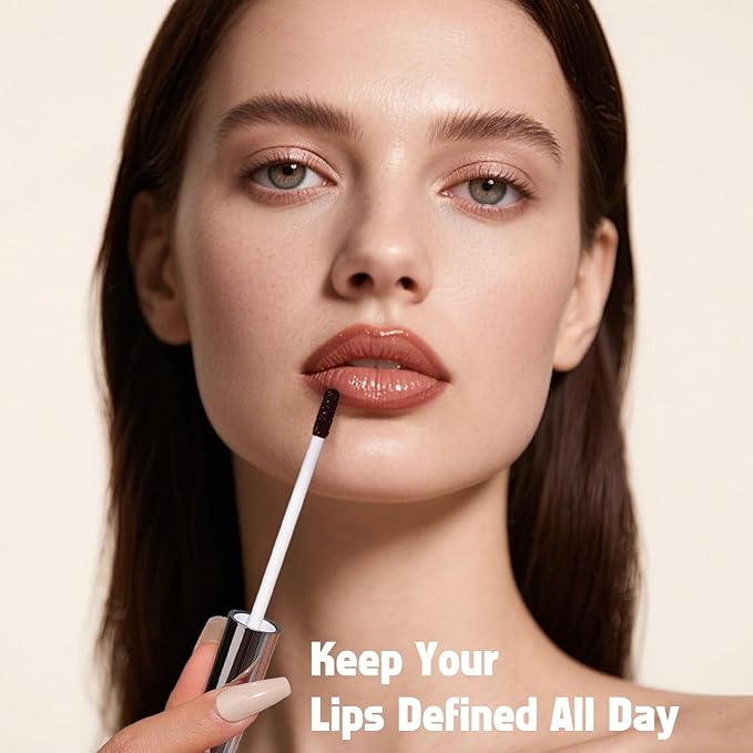 KIMUSE Peel Off Lip Liner Stain, Long Lasting Lip Tint Stain Peel Off, Waterproof, Transfer-Proof, Highly Pigmented Color Peel Off Lip Stain Liner, Matte Finish