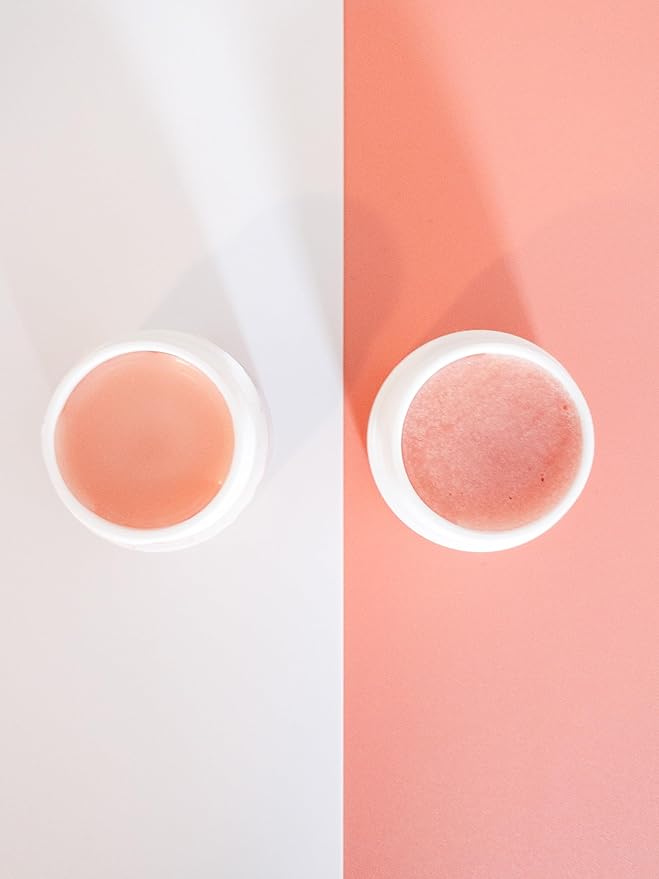 100% Natural Lip Balm and Lip Scrub Duo - Intensive Lip Care Therapy for Dry and Chapped Lips - Made with Cranberry Butter - 100% Vegan