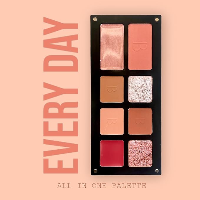 Multi-Effect Palette | All In One Palette | Bianca Makeup | Reusable Magnetic Palette | With Eyeshadows, Lipstick, and Blush | Find the effect you desire | Makeup Palette (Every Day)