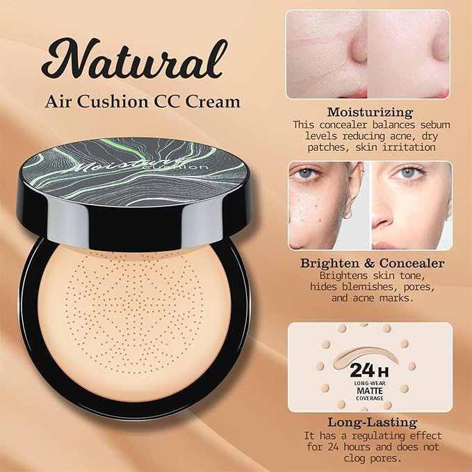 Makeup Sets for Women Girls Air Cushion Eyebrow Pencil Eyeshadow Palette Mascara Lipstick Makeup Bag, Create Sophisticated Makeup for Your Wife & Girlfriend