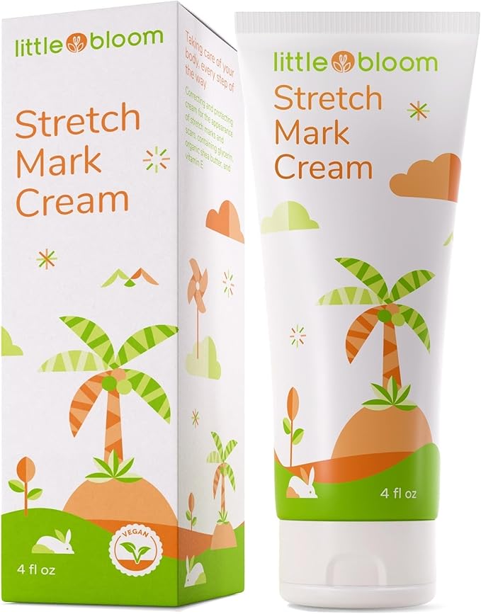 Stretch Mark Cream for Pregnancy w/ Shea Butter, Vitamin C & E - Stretch Mark Cream for Pregnancy, Belly Butter for Pregnancy, Stretch Mark Treatment, Pregnancy Lotion for Belly, Stretch Marks Removal