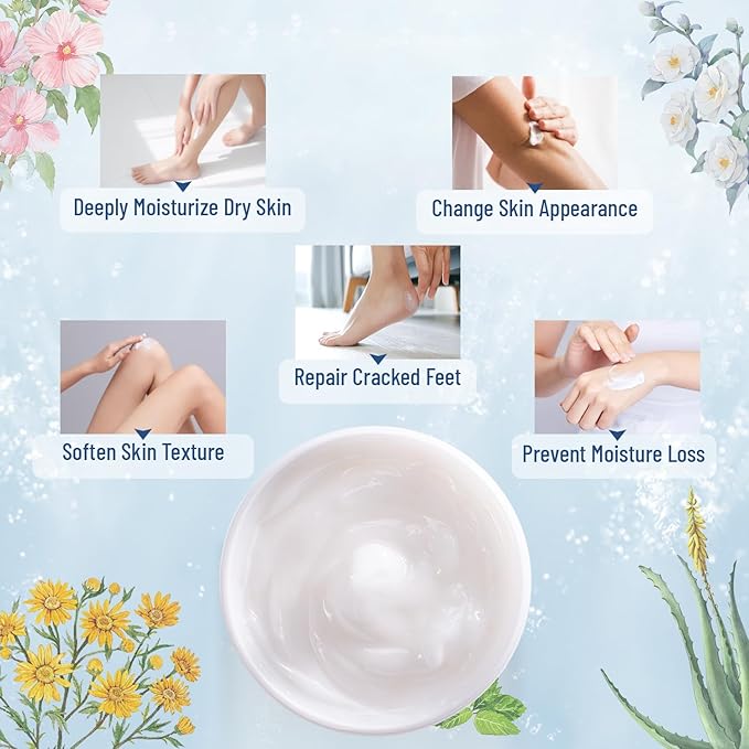 OUKEYA Urea Cream 42% plus Salicylic Acid 2% Net 5.29 Oz for Dry Cracked Feet,Heels,Knees,Elbows,Hands Repair Treatment Moisturizes and Removes Corns,Calluses,Dead Skin,and Softens Toenails