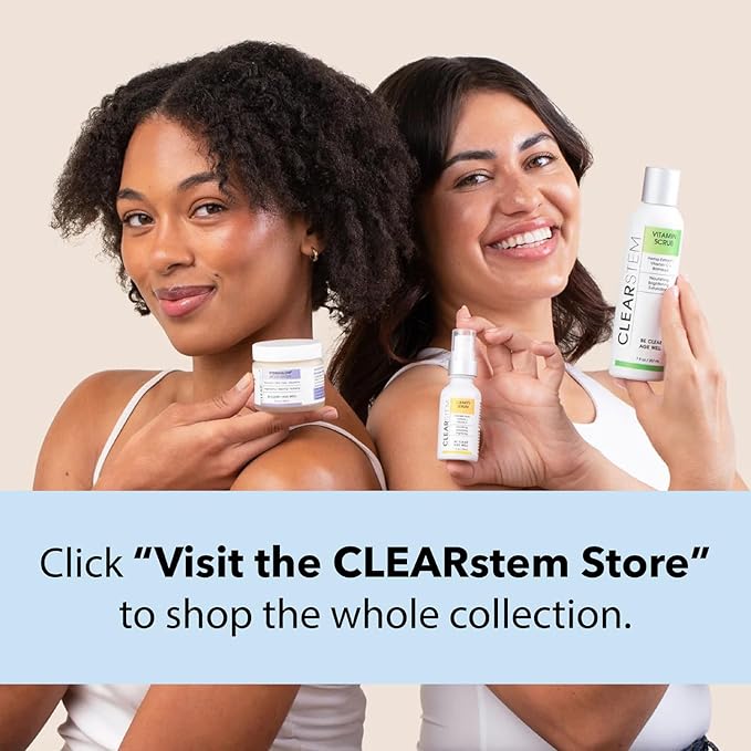 CLEARstem - BRIGHTEYES - Nourishing Anti-Aging Eye Gel - For Puffy Eyes, Crow's Feet, & Dark Circles - Made with Collagen, Stem Cells, Peptides & Aloe Vera - Vegan - Gluten Free - Men & Women - 0.6 oz