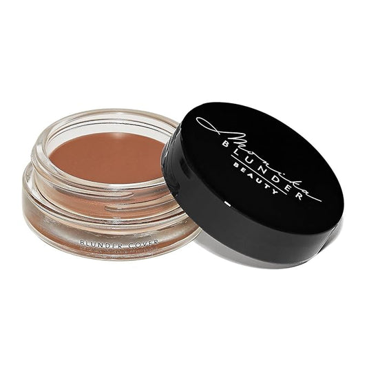 Monika Blunder Beauty - Blunder Cover Foundation, Concealer - Shade: 7 - Sieben - Deep Neutral Undertones - Clean Beauty, All-In-One, Cruelty-Free, Fragrance-Free, Vegan - 0.62 oz