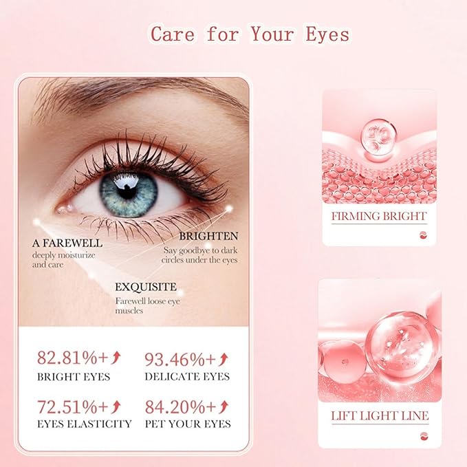 Under Eye Patches, Eye Mask, Reduce Puffy Eyes, Dark Circles, Eye Bags, Eye Patches with Collagen, Anti-Aging Rejuvenating Moisturizing Skin Care for Anti-Wrinkle Eye Masks 60PCS