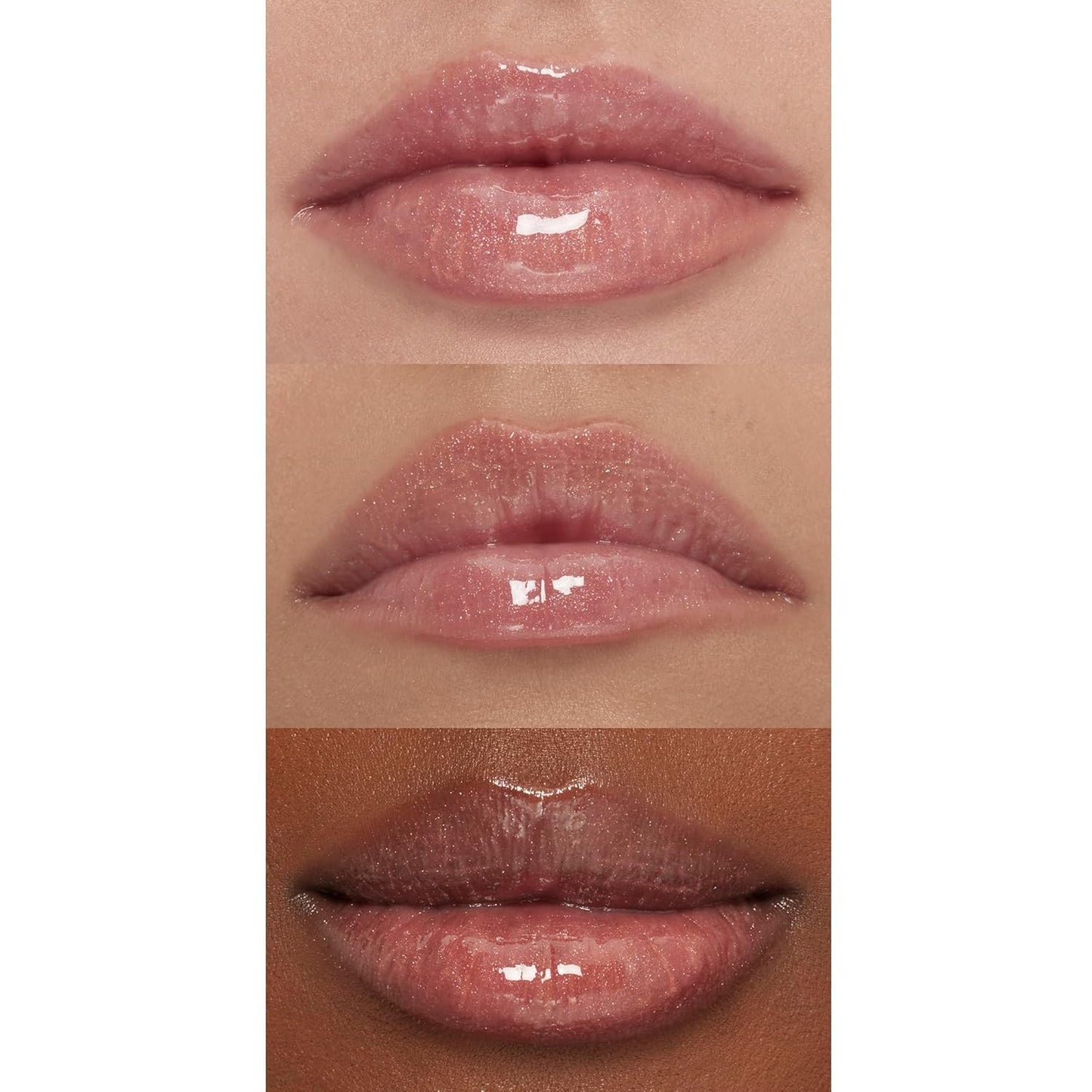 e.l.f. Lip Plumping Gloss, Hydrating, Nourishing, Invigorating, High-Shine, Plumps, Volumizes, Cools, Soothes, Champagne Glam, Shimmer, 0.1 Oz
