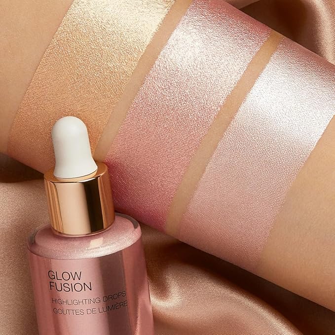 KIKO Milano Glow Fusion Highlighting Drops 01, Liquid Face Highlighter With A Metallic Finish