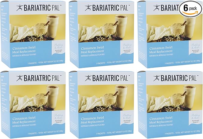 BariatricPal 15g Protein Shake or Pudding (Aspartame Free) - Cinnamon Swirl (6-Pack)