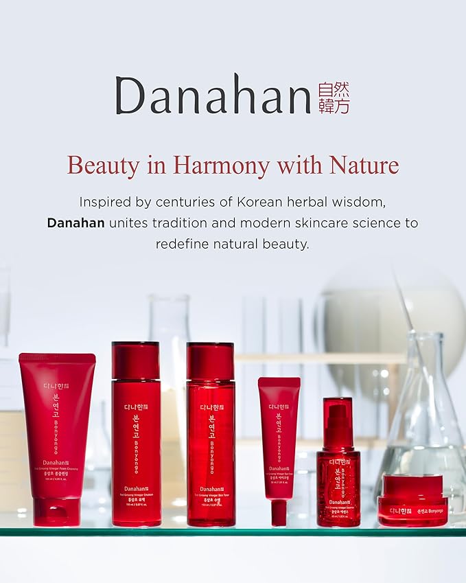 Bonyongo Red Ginseng Vinegar Essence– Revitalizing & Intensive Nourishing for All Skin Types - Hydrated and Glowing Skin with Fermented Red Ginseng - Korean Skincare, 1.5 fl.oz.