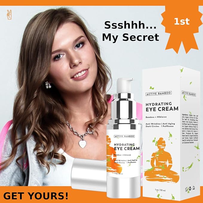 Anti Aging Eye Cream Dark Circles Wrinkles Eye Bags Fine Lines Puffiness. Best Anti Aging Eye Cream Moisturizer for Wrinkles, Crows feet, Puffy Eyes