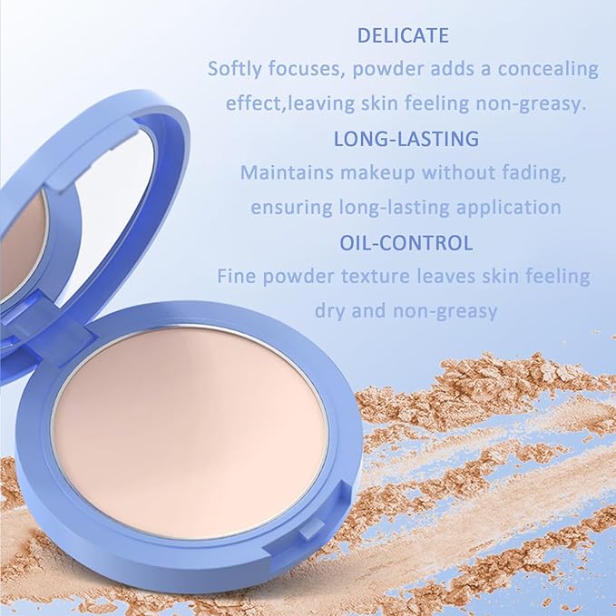 Maycheer Face Powder, Maycheer Lasting Waterproof Face Powder - Oil Absorbing Powder for Face, Lasting and Waterproof (04# TRANSLUCENT, 0.35 Ounce)