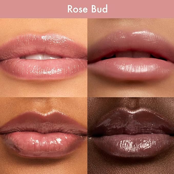 Summer Fridays Dream Lip Oil - Tinted Lip Oil with Moisturizing Sheer Coverage, High-Shine and Deep Hydration - Non-Sticky Formula for Long-Lasting Softness - Rose Bud (0.15 Oz)