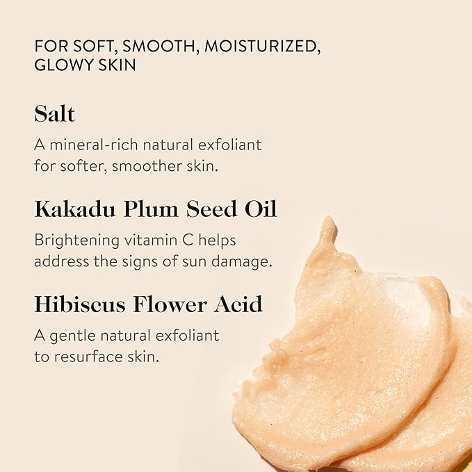 goop Beauty Microderm Body Polish | Exfoliating Scrub & Foaming Cleanser for Glowing Skin | Salts & Kakadu Plum Seed Oil for Hydration | Inspired by Microdermabrasion | 6 fl oz