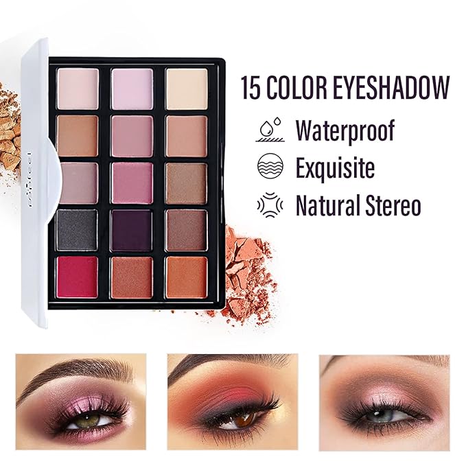 Maquillaje, Makeup gift, Professional make up set for teenage girls 13-15, All in one makeup kit for women full kit, Cosmetics teenagers, Makeup palette(8PCS)