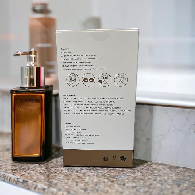 5pc Luxury Collagen Eye Mask/Anti-Wrinkle Hydrating Eye Mask/Anit-Aging Moisturizing Eye Mask